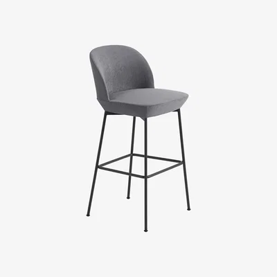 Nordic Nest Muuto Oslo Bar barstool black legs Still 161