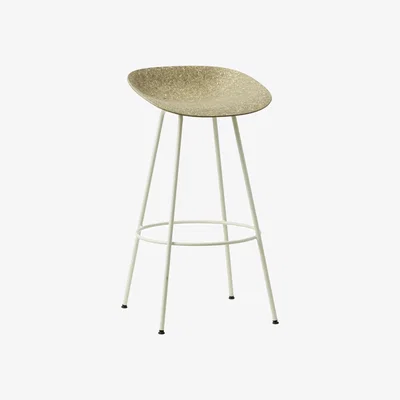 Nordic Nest Normann Copenhagen Mat Barstool 65 cm Seaweed-cream steel