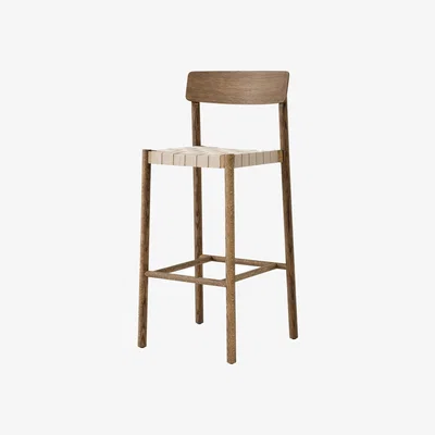 Nordic Nest &Tradition Betty TK15 Bar Chair 75 cm Smoked oiled oak-natural linen