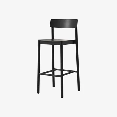Nordic Nest &Tradition Betty TK16 Bar Chair 75 cm Black lacquered ash