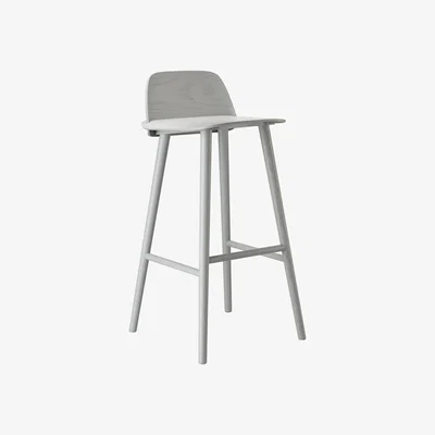 Nordic Nest Muuto Nerd Barstool Grey