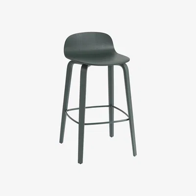 Nordic Nest Muuto Visu barstool Dark green-dark green