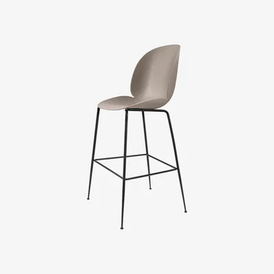Nordic Nest Gubi Beetle Barstool high New beige black steel legs