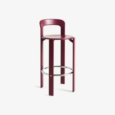 Nordic Nest HAY Rey bar stool 75 cm Grape red