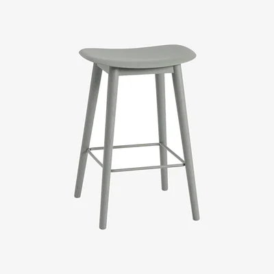 Nordic Nest Muuto Fiber counter stool 65 cm Dusty green green leg