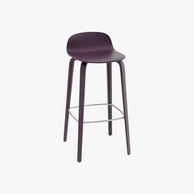 Nordic Nest Muuto Visu barstool 75 cm Dark plum