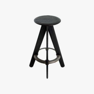 Nordic Nest Tom Dixon Slab bar stool 76 cm Black oak
