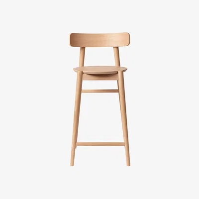 Nordic Nest FDB Møbler J185 Øst barstool 65 cm Oak nature lacquered