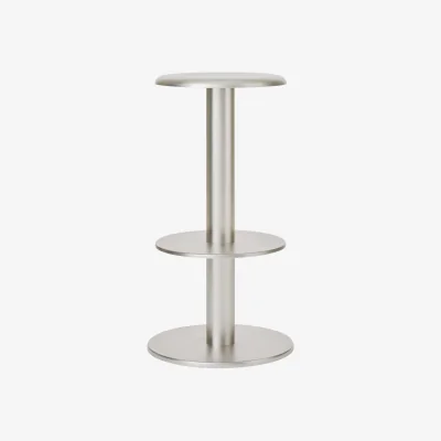 Nordic Nest New Works Coupe bar stool Stainless steel 76 cm