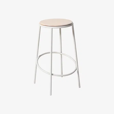 Nordic Nest SMD Design Saturnus barstool Ash white legs