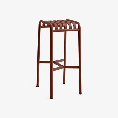 Nordic Nest HAY Palissade bar stool Iron red