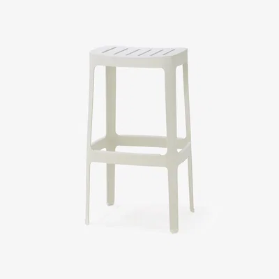 Nordic Nest Cane-line Cut barstool White