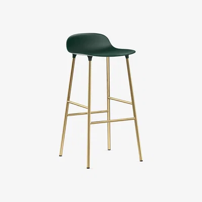 Nordic Nest Normann Copenhagen Form barstool bronze lege 75 cm Green
