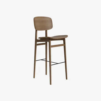 Nordic Nest NORR11 NY11 bar stool Light smoked oak 75 cm