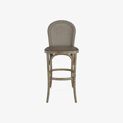 OKA OKA, Lalee Bar Stool - Natural, Bar Stools, Elm Wood