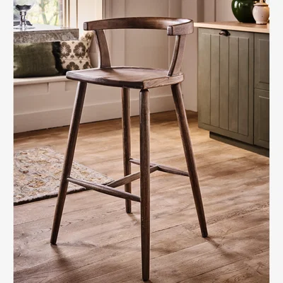 OKA OKA, Altier Bar Stool - Burnt Oak, Bar Stool