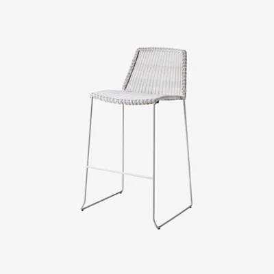 Olivia's CANE-LINE Breeze Bar Chair Fiber White Grey