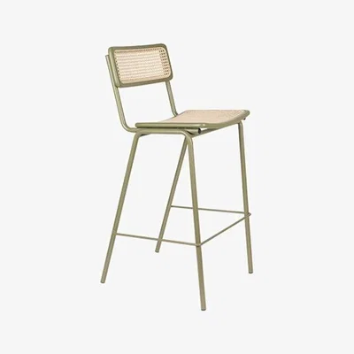 Olivia's Zuiver Jort Bar Stool Green / Green/Natural / Large