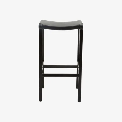 Olivia's Olivia's Kendri Bar Stool in Black Leather