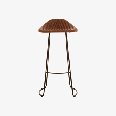 Olivia's Olivia's Belle Tapered Bar Stool Brown / Brown