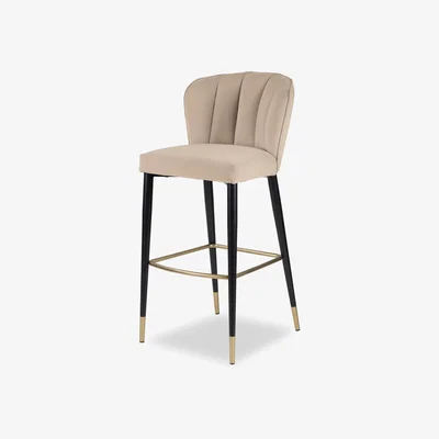 Olivia's Liang & Eimil Maya Bar Stool Kaster Mushroom