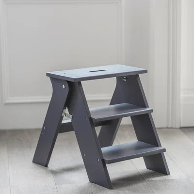Olivia's Garden Trading Step Stool in Charcoal