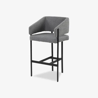 Olivia's Liang & Eimil Tatler Bar Stool Boucle Grey | Outlet