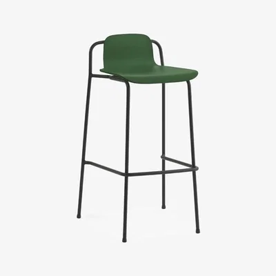 Olivia's Normann Copenhagen Studio Barstool Black Steel / Green