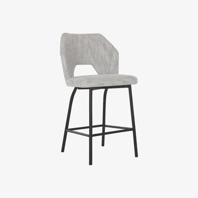 Olivia's Must Living Bloom Counter Chair in Light Grey