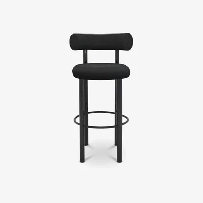 Olivia's Tom Dixon Fat Bar Stool in Black