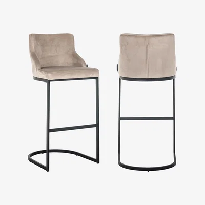 Olivia's Richmond Bolton Bar stool in Khaki & Black