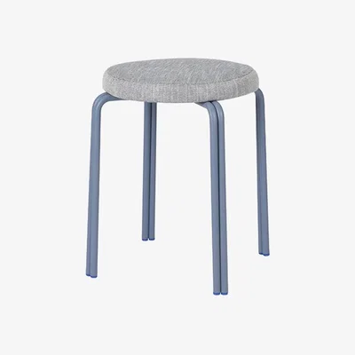 Olivia's Broste Copenhagen Oda Bar Stool Blue & Grey