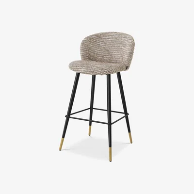 Olivia's Eichholtz Volante Bar Stool in Mademoiselle Beige