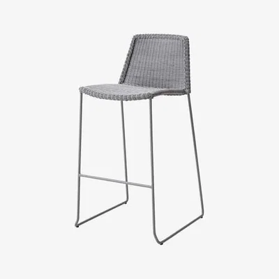 Olivia's CANE-LINE Breeze Bar Chair Fiber Light Grey