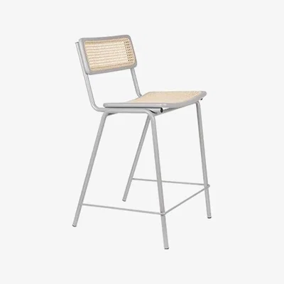 Olivia's Zuiver Jort Bar Stool Grey / Grey/Natural / Small