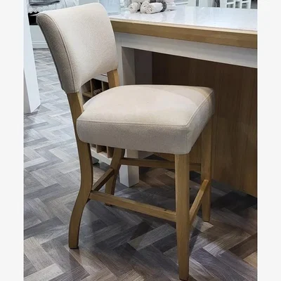 Downtown Clevedon Fabric Bar Stool - Natural