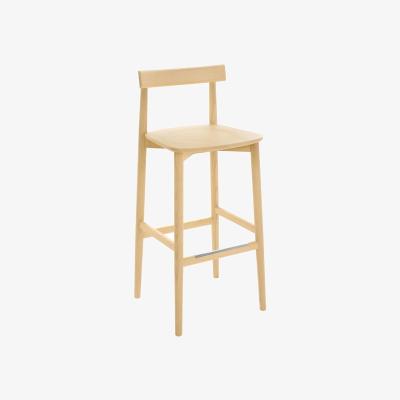 Downtown Ercol Upholstered Lara Bar Stool With Back 75cm - Fabric Grade U