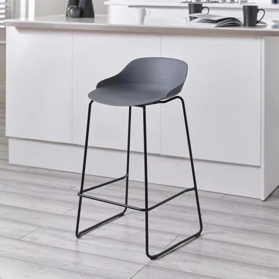Downtown Julian Bowen Rocco Stool - Dark Grey In DarkGrey