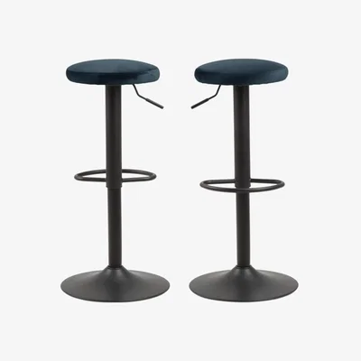Downtown Finch Navy Barstool