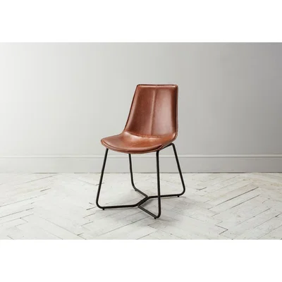 Perch and Parrow Weyburn Pecan Dining Chair, Set of Two