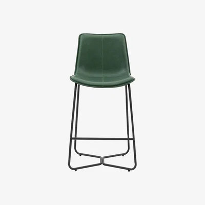 Perch and Parrow Weyburn Green Bar Stool, Set of 2
