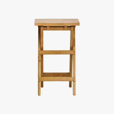 The Range Shire Folding Bar Stool 64cm Tall - Golden Brown
