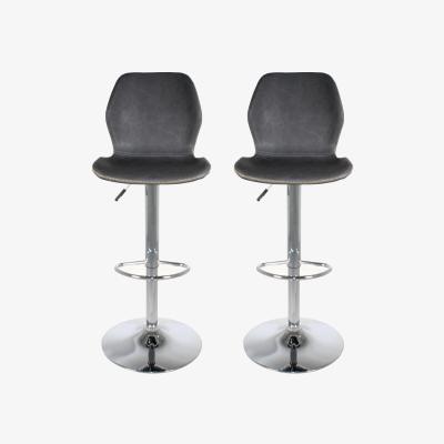 The Range Laxar Bar Stool - Set of 2 - Dark Grey