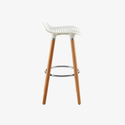 The Range Stockholm Matte White Bar Stool - White