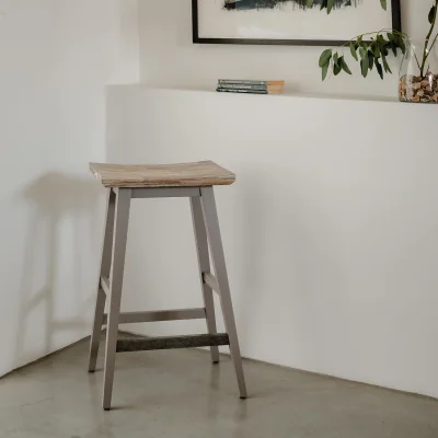 The Range Florence Breakfast Bar Stool 65cm Tall - Dove Grey
