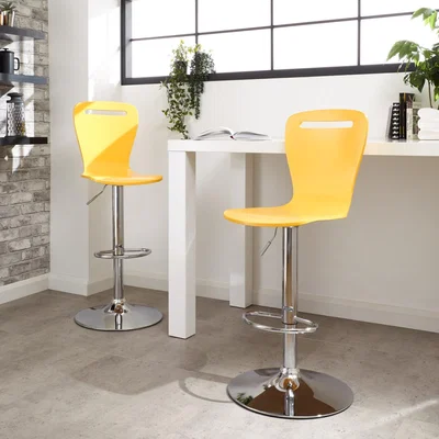 The Range Long Island Bar Stools Pair - Yellow