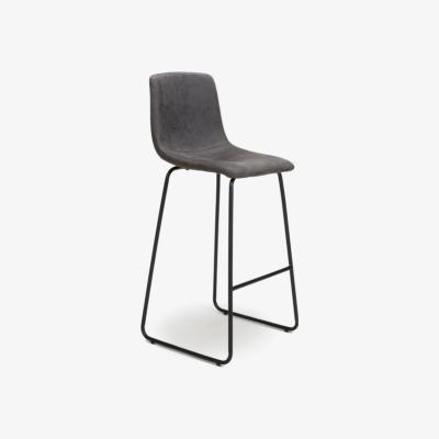 The Range Pair of Juno Dark Grey Bar Stools - Dark Grey