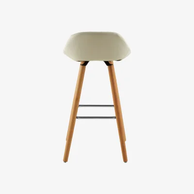The Range Stockholm White Faux Leather Bar Stool - White