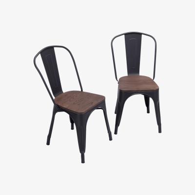The Range Set of 2 Bar Stool - Black