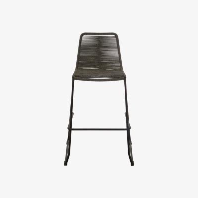 The Range Premier Housewares Sisal Black Rope Bar Chair - Black